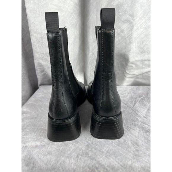 SOLD Vagabond Blanca  Square Toe Leather Chelsea Boots Black Size US 6.5, EU 37 - Picture 4 of 7